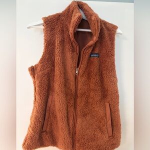 Patagonia Rust Brown Sherpa Fleece Vest